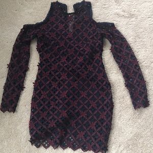 Brand new Self-portrait Floral Grid Dress